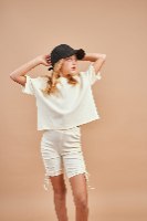 חליפת לוליפופ שמנת - DANA SIDI GIRLS