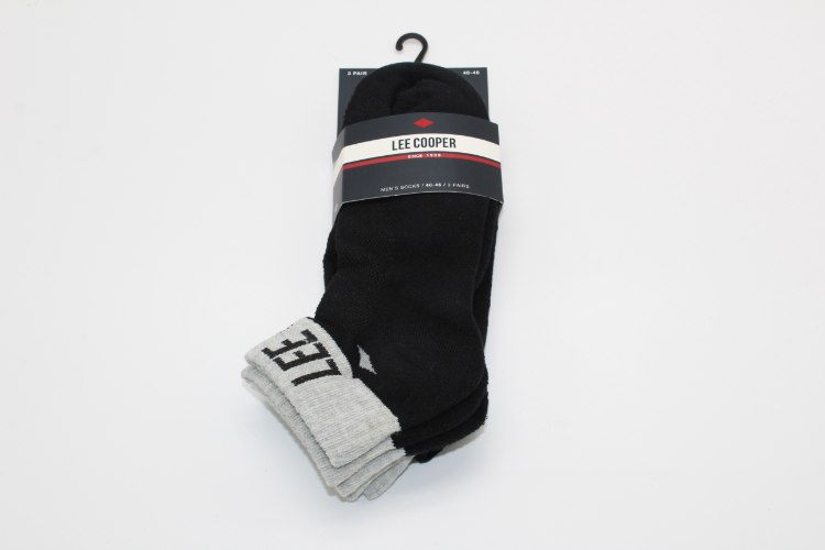 שלישיית גרבי בנים מגבת חצי שחור