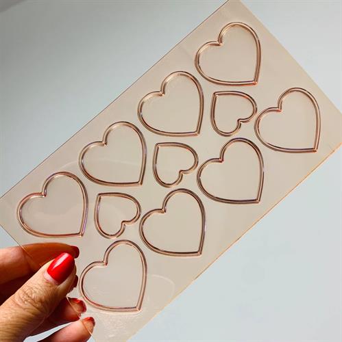 תבנית לבבות ליצירה בשוקולד