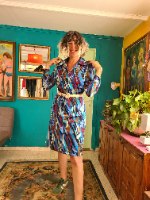 שמלה בהדפס מעולה מידה L/XL