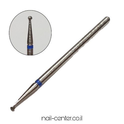 ראש שיוף למניקור - עגול קטן כחול