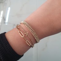 צמיד חוליות זהב לנשים