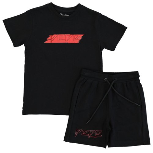 חליפת בנים שחורה לייבל אדום PEPE JEANS - מידות 2-16