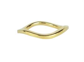 טבעת נישואים 18 קרט בצורת גל