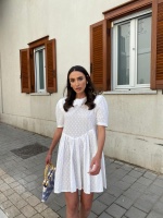 שמלת ליבר לבן