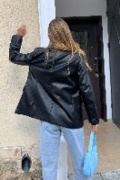 ג׳קט דמוי עור מחויט מייסון