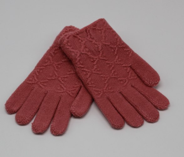 כפפות ילדות צמות ורוד