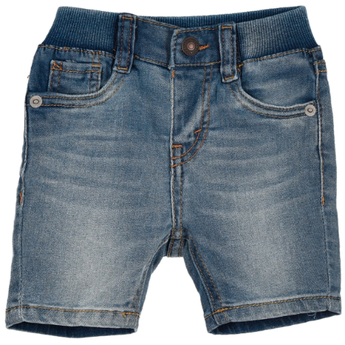 שורט ג׳ינס עם גומי LEVIS תינוקות - מגיל לידה ועד 24 חודשים