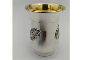 כוס קידוש כסף טהור דגם עלה