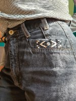 מאם ג'ינס שחור מושלם מידה M