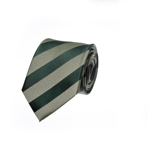 עניבה קלאסית פסים ירוק בקבוק ירוק תפוח