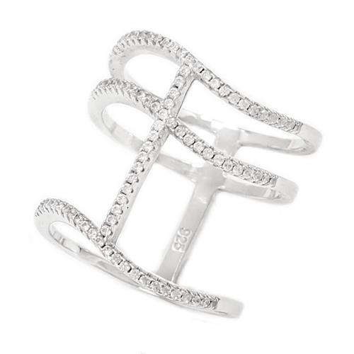 טבעת רחבה מכסף משובצת אבני זרקון  RG6086 | תכשיטי כסף | טבעות כסף