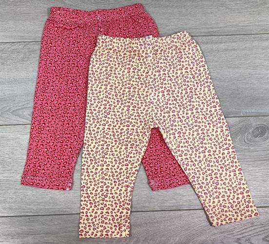 זוג מכנסי לייקרה ארוך מנומר אדום וצהוב