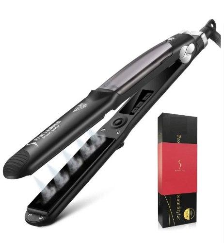 מחליק שיער מקצועי בעל טכנולוגית מיקרו אדים - Silk & Smooth Hair Straightener