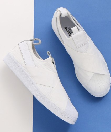 נעלי נשים ADIDAS SUPERSTAR SLIPON צבע לבן