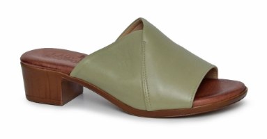 כפכף נוחות לנשים עור כחול-לבן דגם - LC255