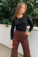 טופ אליסון סריג ריב כפתורים