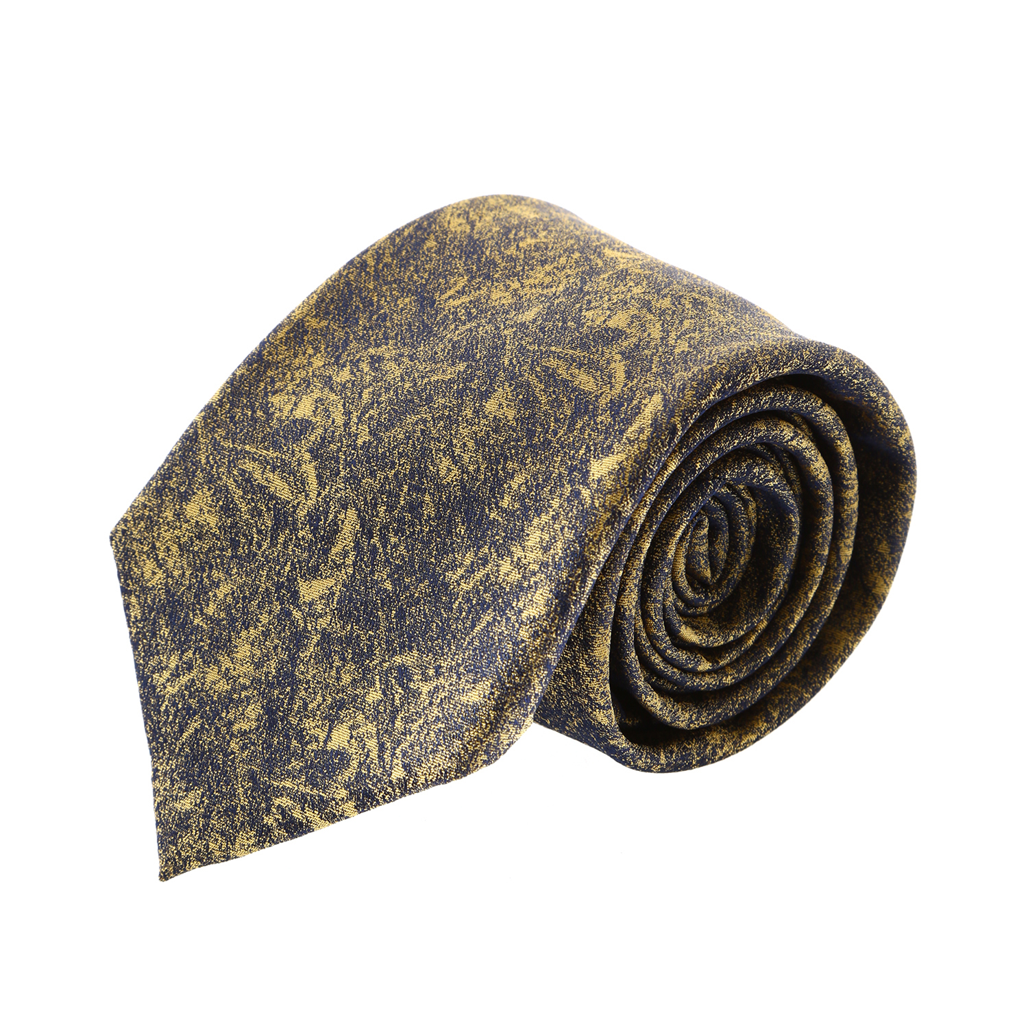 עניבה קלאסית מארבל שחור צהוב