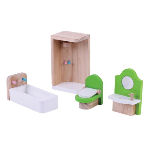 אביזרים לבית בובות חדר מקלחת