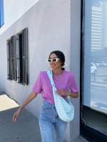 חולצת טיטי כתפיות מסטיק