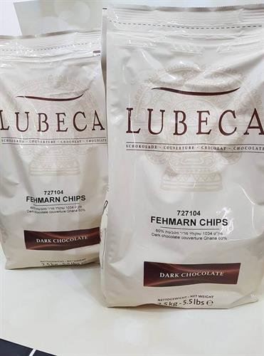 שוקולד מריר לובקה 60% 2.5 ק"ג