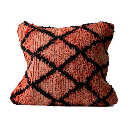 כרית ברברית אדומה איקסים שחורים