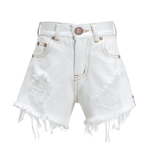 שורט ג׳ינס לבן - VIEW - מידות 2-16