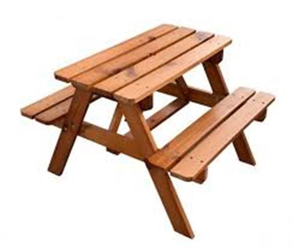 שולחן פיקניק עץ