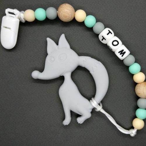 מחזיק מוצץ + נשכן  לבחירה -דגם נורדי בוי