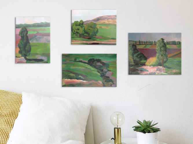 סדרה נוף גליל עליון, הדפס ציור על קנבס