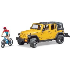 גיפ רנגלר רוביקון עם מתקן אופניים ורוכב 530-2543