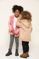 מעיל פליז ארוך הדפס גב