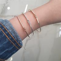 צמיד קשיח משובץ יהלומים במשקל 0.85 קראט