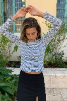 טופ דייגו פסים חצי גולף