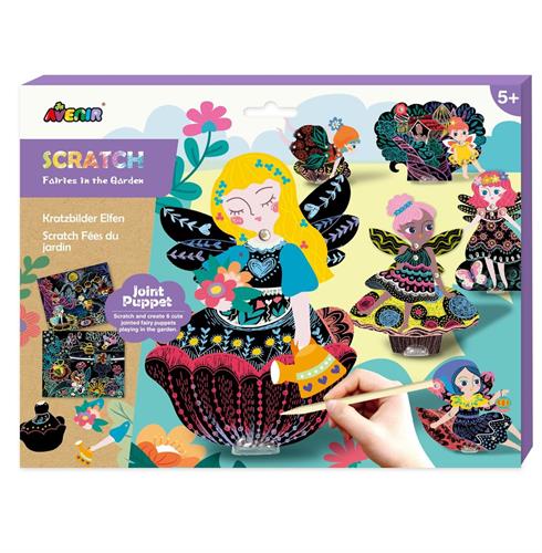 יצירת 6 פיות נייר עם חלקים נעים