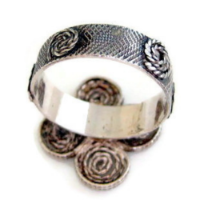 טבעת פרח מכסף בטכניקת הפיליגרן דגם רוז