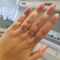 טבעת זהב יהלומים בר