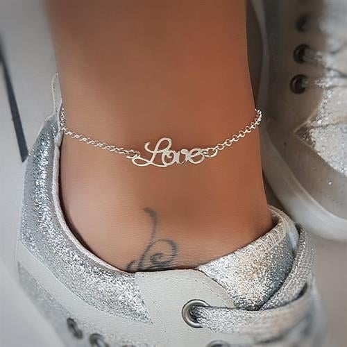 צמיד love לרגל