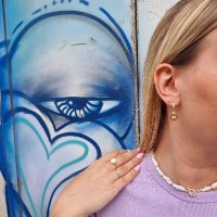 טבעת זהב 14K משובצת יהלומים 0.10 קראט