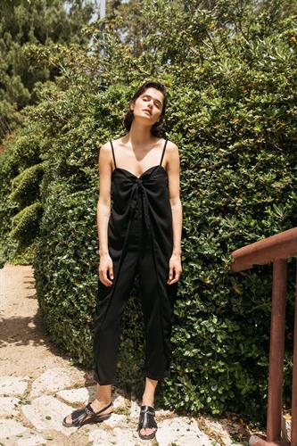 אוברול קשירה שחור