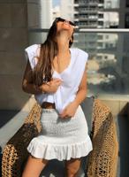 חצאית כיווצים מלמלות