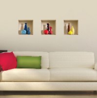 שלוש מדבקות גלגל הצבעים