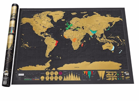 מפת עולם לגירוד