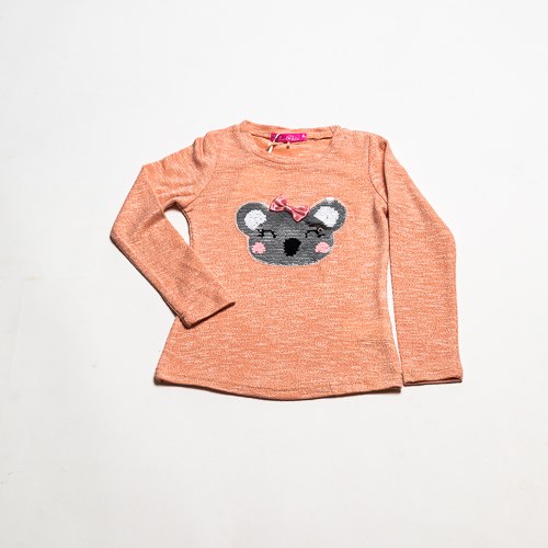 חולצת לייקרה קואלה כתומה בנות