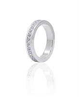 טבעת יהלומים מרובעים בזהב 14 קרט 2.2 קראט