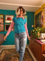 אפודת טורקיז נהדרת מידה S/M