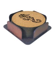 סוס ים תחתיות לכוסות