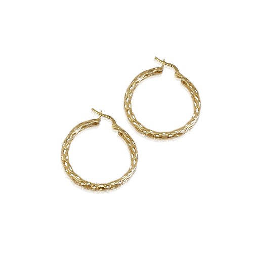 חישוקים זהב 2.6 סמ מחוררים