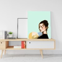 סאקי - הדפס ציור על קנבס גדול