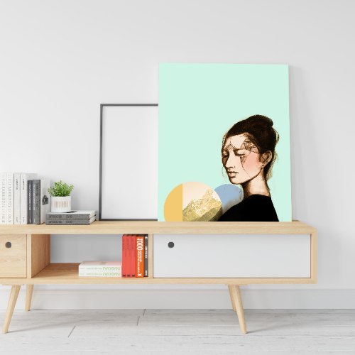 סאקי - הדפס ציור על קנבס גדול